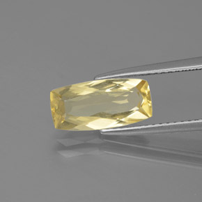 Berilo dorado amarillo natural de 1,75 ct, corte cojín, VS