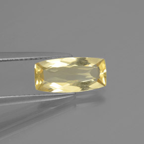 Berilo dorado amarillo natural de 1,75 ct, corte cojín, VS