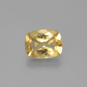 Berilo dorado amarillo natural de 2,28 ct, corte cojín, VS
