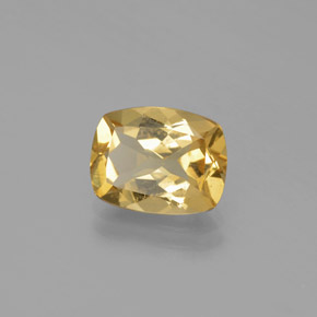 Berilo dorado amarillo natural de 2,28 ct, corte cojín, VS