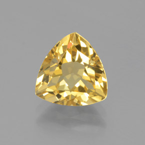 Berilo dorado amarillo natural de 2,23 ct, trillón, VS