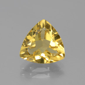 Berilo dorado amarillo natural de 2,67 ct, trillón, VVS-VS