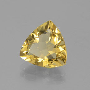 Berilo dorado amarillo natural de 2,67 ct, trillón, VVS-VS