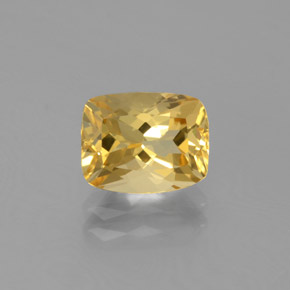 Berilo Dorado Amarillo natural de 1.82 ct, Corte Cojín, VVS