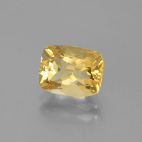 Berilo Dorado Amarillo natural de 1.82 ct, Corte Cojín, VVS