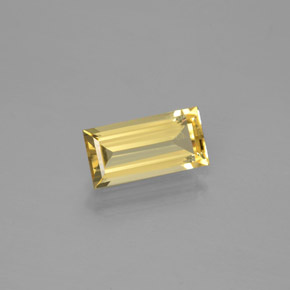 Berilo dorado amarillo natural de 1,40 ct, baguette, VS