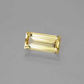Berilo dorado amarillo natural de 1,40 ct, baguette, VS