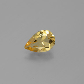 Berilo dorado amarillo natural de 0,97 ct, en forma de pera, VVS-VS