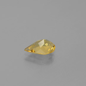 Berilo dorado amarillo natural de 0,97 ct, en forma de pera, VVS-VS