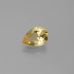 Berilo dorado amarillo natural de 1,02 ct, en forma de pera, VVS-VS