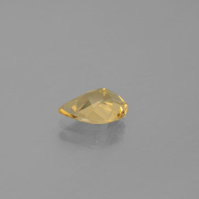 Berilo dorado amarillo natural de 1,02 ct, en forma de pera, VVS-VS