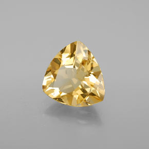 Berilo dorado amarillo natural de 3,44 ct, trillón, VS