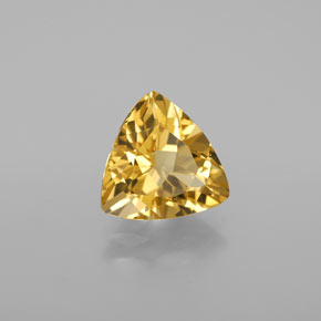 Berilo dorado amarillo natural de 2,83 ct, trillón, VVS-VS