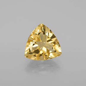 Berilo dorado amarillo natural de 2,96 ct, trillón, VVS
