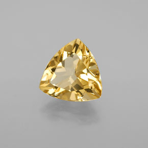Berilo dorado amarillo natural de 2,96 ct, trillón, VVS