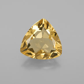 Berilo dorado amarillo natural de 3,37 ct, trillón, VVS-VS