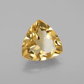 Berilo dorado amarillo natural de 3,37 ct, trillón, VVS-VS