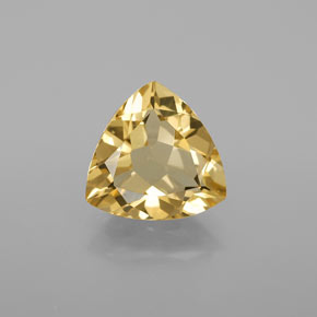 Berilo dorado amarillo natural de 2,67 ct, trillón, VVS-VS