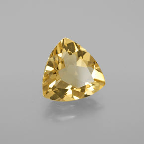 Berilo dorado amarillo natural de 2,67 ct, trillón, VVS-VS