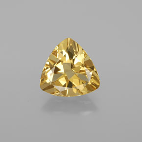 Berilo dorado amarillo natural de 2,42 ct, trillón, VVS-VS