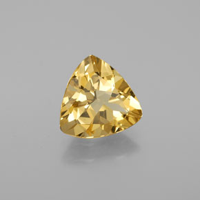 Berilo dorado amarillo natural de 2,42 ct, trillón, VVS-VS