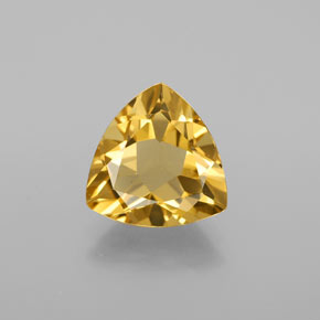 Berilo dorado amarillo natural de 2,94 ct, trillón, VVS-VS