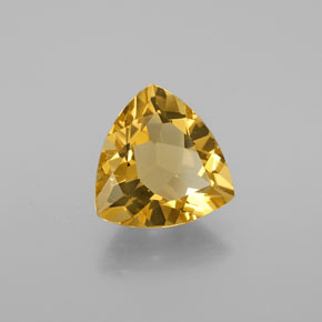 Berilo dorado amarillo natural de 2,94 ct, trillón, VVS-VS