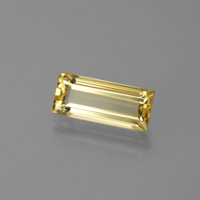 Berilo dorado amarillo natural de 1,82 ct, baguette, VVS-VS