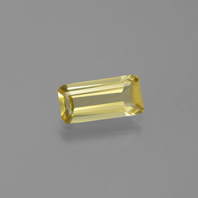 Berilo dorado amarillo natural de 1,06 ct, corte esmeralda, VVS-VS