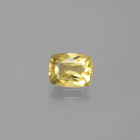 Berilo dorado amarillo natural de 0,99 ct, corte cojín, VVS