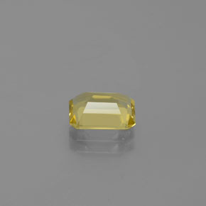 Berilo dorado amarillo natural de 1,38 ct, corte esmeralda, VVS-VS