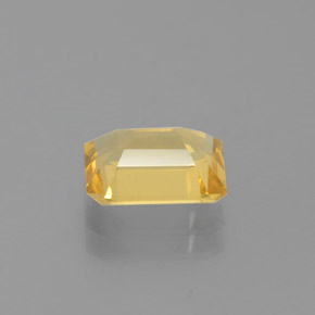 Berilo dorado amarillo natural de 1,47 ct, corte esmeralda, VS