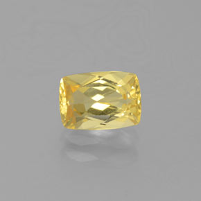 Berilo Dorado Amarillo natural de 0.89 ct, Corte Cojín, VVS-VS