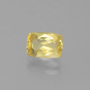 Berilo Dorado Amarillo natural de 0.89 ct, Corte Cojín, VVS-VS
