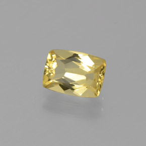 Berilo Dorado Amarillo natural de 0.87 ct, Corte Cojín, VVS-VS