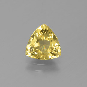 Berilo dorado amarillo natural de 0,86 ct, trillón, VVS-VS
