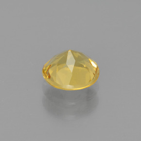 Berilo dorado amarillo natural de 0,82 ct, corte redondo, VVS-VS