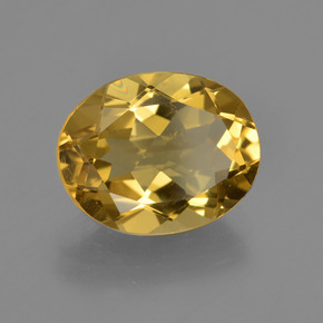 Berilo dorado oro natural de 4,23 ct, corte óvalo, VS