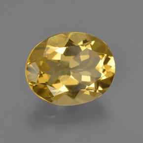 Berilo Dorado Dorado amarillo natural de 4.30 ct, Corte Óvalo, VS