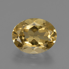 Berilo dorado oro natural de 3,17 ct, corte óvalo, VVS
