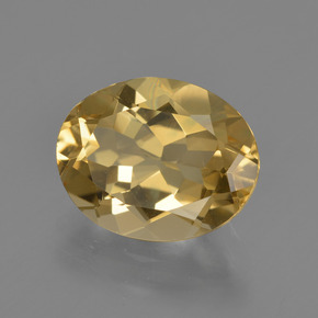 Berilo dorado oro natural de 3,17 ct, corte óvalo, VVS
