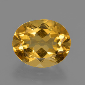 Berilo dorado oro natural de 4,34 ct, corte óvalo, VS