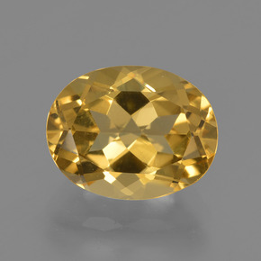 Berilo Dorado Dorado amarillo natural de 3.57 ct, Corte Óvalo, VVS