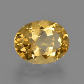 Berilo Dorado Dorado amarillo natural de 3.57 ct, Corte Óvalo, VVS