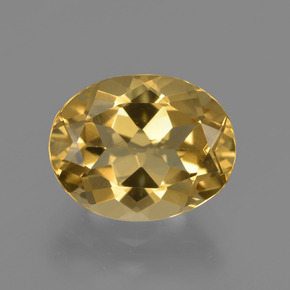 Berilo dorado amarillo dorado natural de 3,34 ct, corte óvalo, VVS