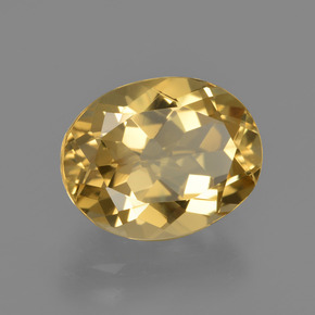 Berilo dorado amarillo dorado natural de 3,34 ct, corte óvalo, VVS