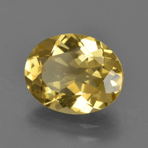 Berilo Dorado Dorado amarillo natural de 2.89 ct, Corte Óvalo, VS