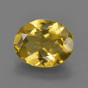Berilo Dorado Dorado amarillo natural de 2.89 ct, Corte Óvalo, VVS