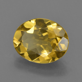 Berilo Dorado Dorado amarillo natural de 2.89 ct, Corte Óvalo, VVS
