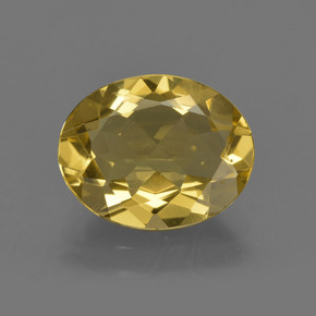 Berilo dorado dorado natural de 2,58 ct, corte óvalo, VS